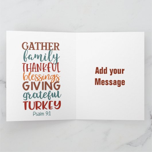 Big Card (8,5 x 11 inch) Kaart (Binnen)