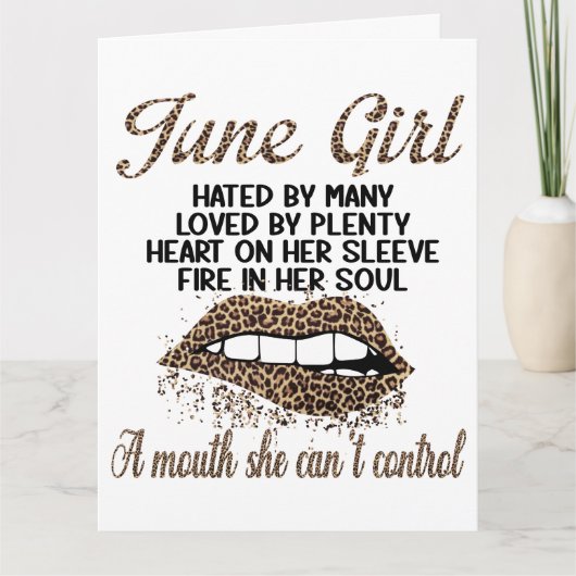 Big Card (8,5 x 11 inch) Kaart (Voorkant)