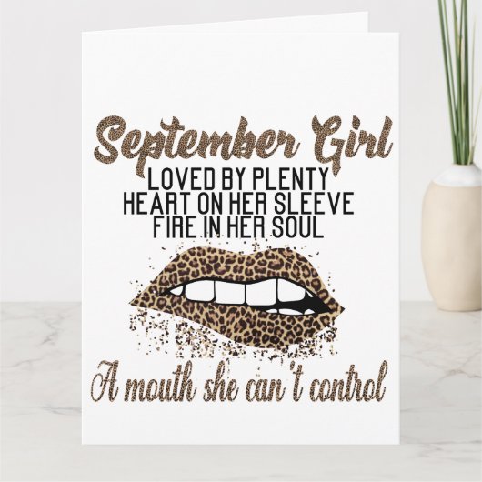 Big Card (8,5 x 11 inch) Kaart (Voorkant)