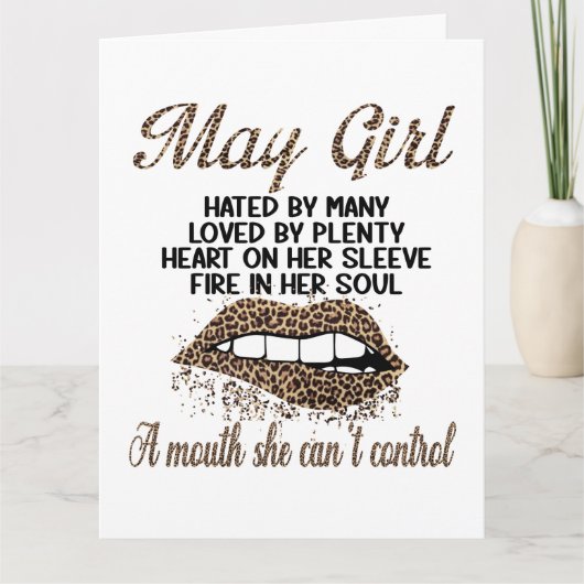 Big Card (8,5 x 11 inch) Kaart (Voorkant)