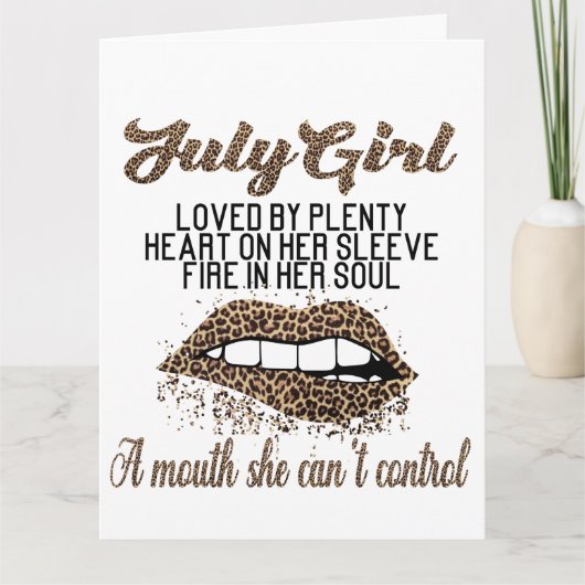 Big Card (8,5 x 11 inch) Kaart (Voorkant)