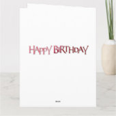 Big Card (8,5 x 11 inch) Kaart (Achterkant)