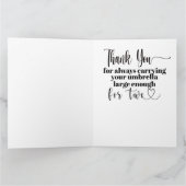 Big Card Hartelijk dank - Zie terug! Bedankkaart (Binnen)