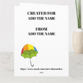 Big Card Hartelijk dank - Zie terug! Bedankkaart (Achterkant)