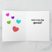Big Card Love en Friendship Bedankkaart (Binnen)