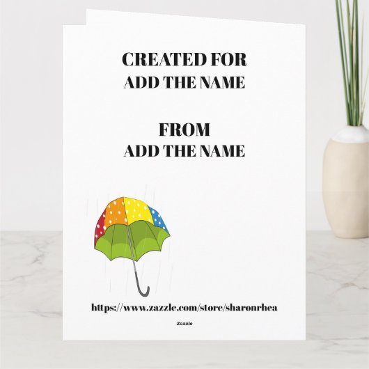 Big Card Love - zie terug! Bedankkaart (Achterkant)