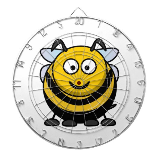 Big Cartoon Bumble Bee Dartbord (Voorkant)