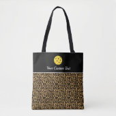 Big Cat Animal Print Aangepast Pickleball Paddle T Tote Bag (Voorkant)