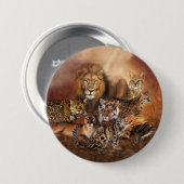 Big Cat Art Button (Voorkant /achterkant)