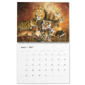 Big Cat Art Calendar Kalender (Mar 2027)