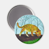 Big Cat Art Jaguar Magneet (Voorkant / Achterkant)