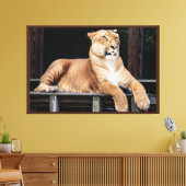 Big Cat Canvas Afdruk (Insitu (Woonkamer))