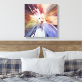 Big Cat Canvas Afdruk (Insitu (Slaapkamer))