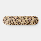 Big Cat, leopard Fur print naadloos patroonontwerp Persoonlijk Skateboard (Horizontaal)