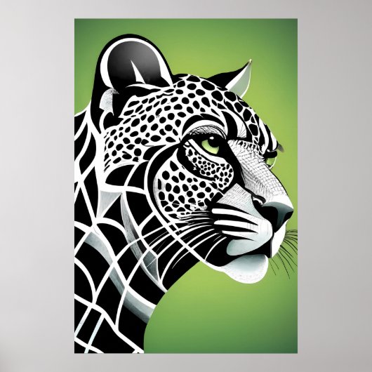Big Cat Leopard Jaguar Poster (Voorkant)