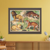 Big Cat Lions Tigers, luipaarden, dieren afdrukken (Insitu (Woonkamer))