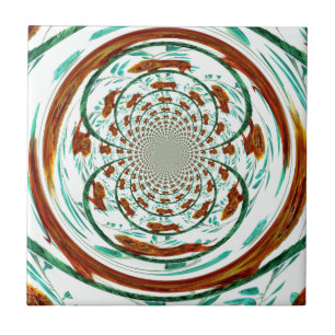 Big Cat Lions Wildlife Abstract patroon Tegeltje