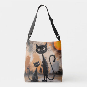 Big Cat Little Cat Halloween Tas