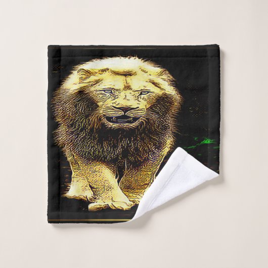 Big Cat-modellen: Boss Lion 01-02 Bad Handdoek (Wasdoekje)