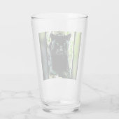 Big Cat-modellen: Green Eyed Black Panther Glas (Achterkant)