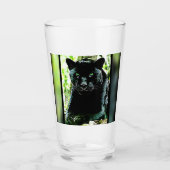 Big Cat-modellen: Green Eyed Black Panther Glas (Voorkant)