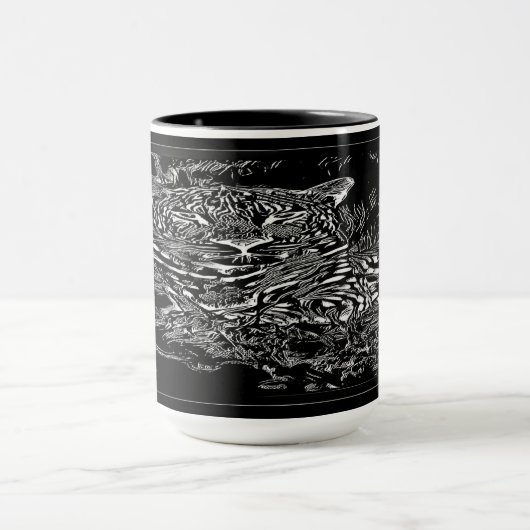 Big Cat-modellen: Leopard Laze 01-02 Mok (Midden)