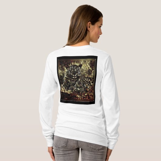 Big Cat-modellen: Leopard Laze 01-03 T-shirt (Achterkant volledig)