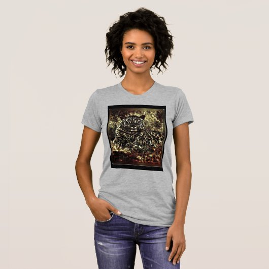Big Cat-modellen: Leopard Laze 01-03 T-shirt (Voorkant volledig)