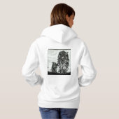 Big Cat-modellen: Magnified Snow Leopard & Cub 01- Hoodie (Achterkant volledig)