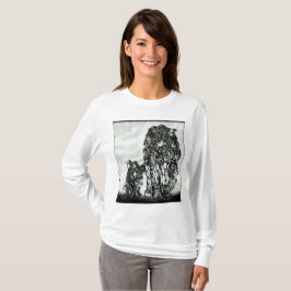 Big Cat-modellen: Magnified Snow Leopard & Cub 01- T-shirt