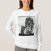 Big Cat-modellen: Magnified Snow Leopard & Cub 01- T-shirt (Voorkant)