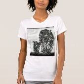 Big Cat-modellen: Magnified Snow Leopard & Cub 01- T-shirt (Voorkant)