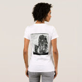 Big Cat-modellen: Magnified Snow Leopard & Cub 01- T-shirt (Achterkant volledig)