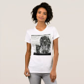 Big Cat-modellen: Magnified Snow Leopard & Cub 01- T-shirt (Voorkant volledig)