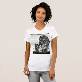Big Cat-modellen: Magnified Snow Leopard & Cub 01- T-shirt