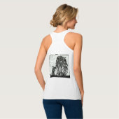 Big Cat-modellen: Magnified Snow Leopard & Cub 01- Tanktop (Volledige Achterkant)