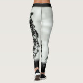Big Cat Models: Vergrote Sneeuwluipaard & Welp 01- Leggings (Achterkant)