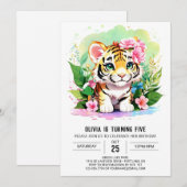 Big Cat Oerwoud Tijgerwelp Verjaardag Kaart (Voorkant / Achterkant)