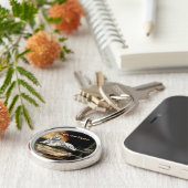 Big Cat Rare White Tiger Collectie Sleutelhanger (Zijkant)