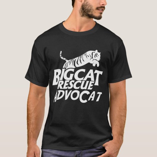 Big Cat Rescue AdvoCat Logo Tee Shirt (Voorkant)