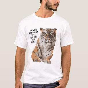 Big Cat Rescue Amanda Tiger te dicht bij T-Shirt