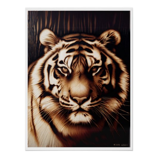 Big Cat Square Onderzetter Set Perfect Poster (Voorkant)
