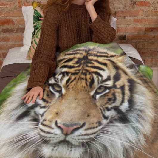 Big Cat Sumatran Tiger Fleece Deken