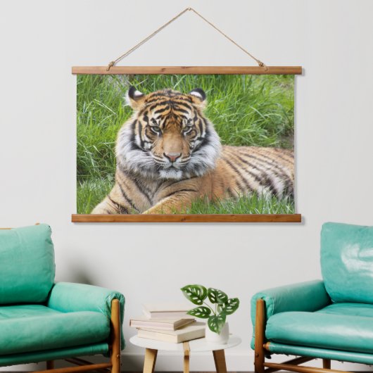 Big Cat Sumatran Tiger Foto Hangend Wandkleed (Woonkamer)
