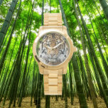 Big Cat Sumatran tijger met zwarte cijfers Horloge<br><div class="desc">Mannen stylish polshorloge met zwarte cijfers die het foto-afbeelding van de grote kat Sumatran Tijger,  een bedreigde diersoort bevat. Selecteer uw horloge uit verschillende stijlen.</div>