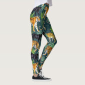 Big Cat Tiger Naadloos Patroon Leggings (Rechts)