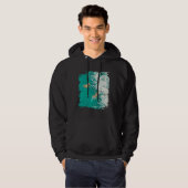 Big Cat Tiger Surf On The Beach Hoodie (Voorkant volledig)