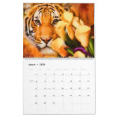 Big Cats Art Calendar Snow Leopard Jaguar Tigers Kalender (Mar 2026)
