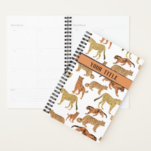 Big Cats gepersonaliseerd Planner (Display)