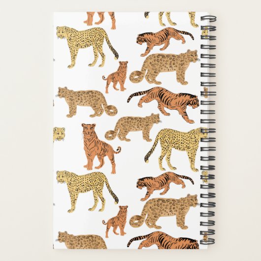Big Cats gepersonaliseerd Planner (Achterkant)